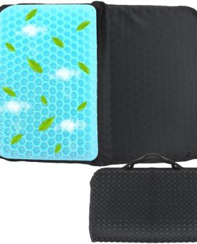 Portable Compact Seat Cushion (14.5" x 10.6") Foldable Travel Cushion, for Airplane Seats, Camping, Stadium, Cinema, Garden Benches Seat Cushion